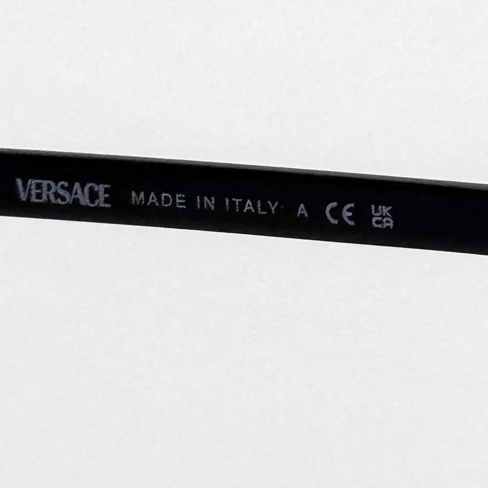 NEW VE2284 1436/87 VERSACE UNISEX BLACK VE2284 143687